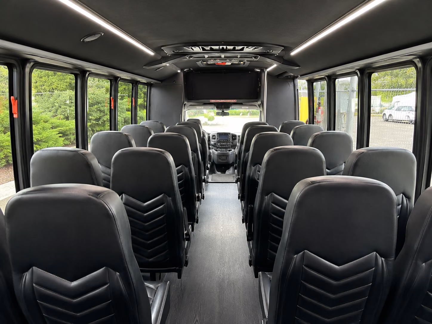 salem 18 passenger minibus inside
