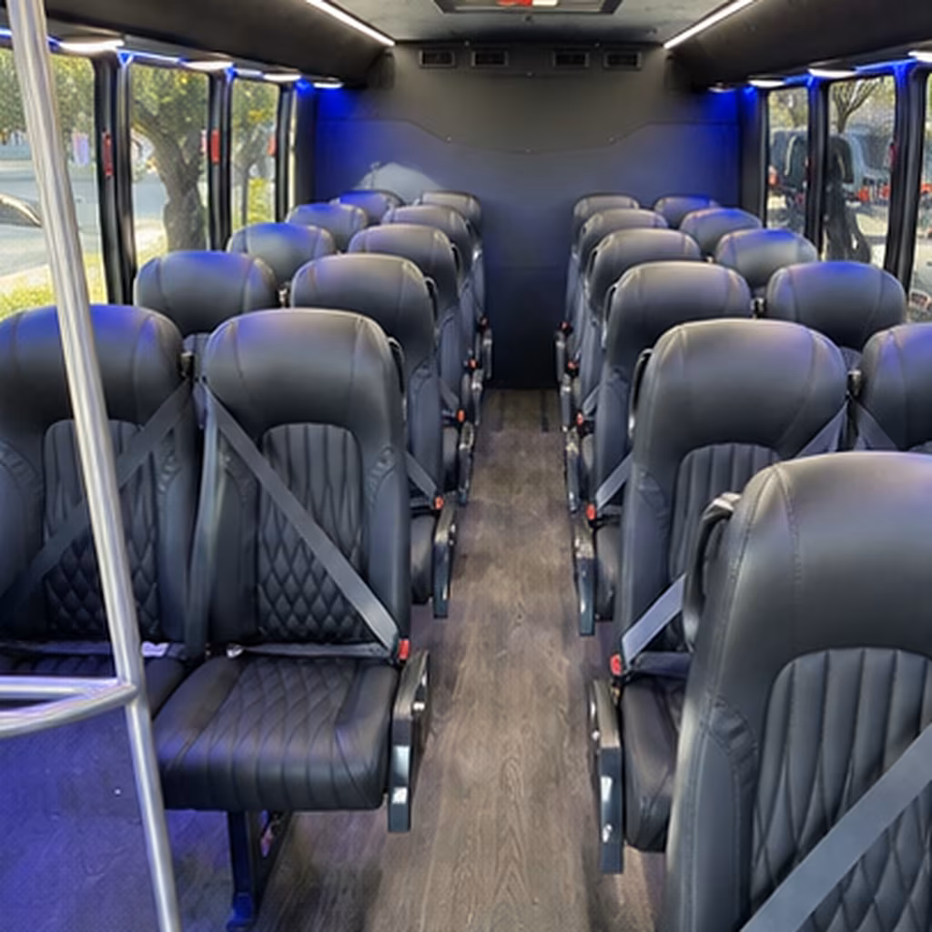 salem 30 passenger minibus interior