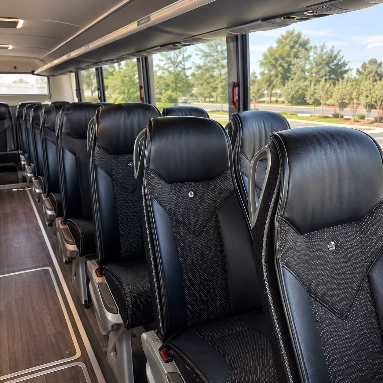 salem 45 passenger charter bus interior