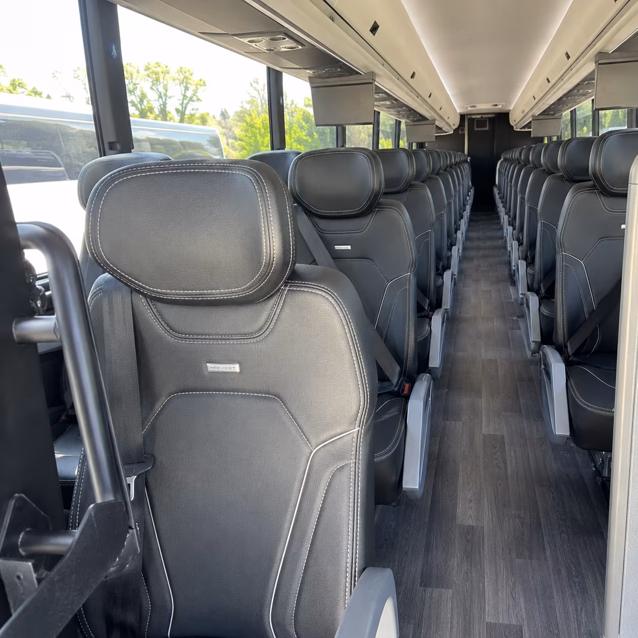 salem 47 passenger charter bus interior