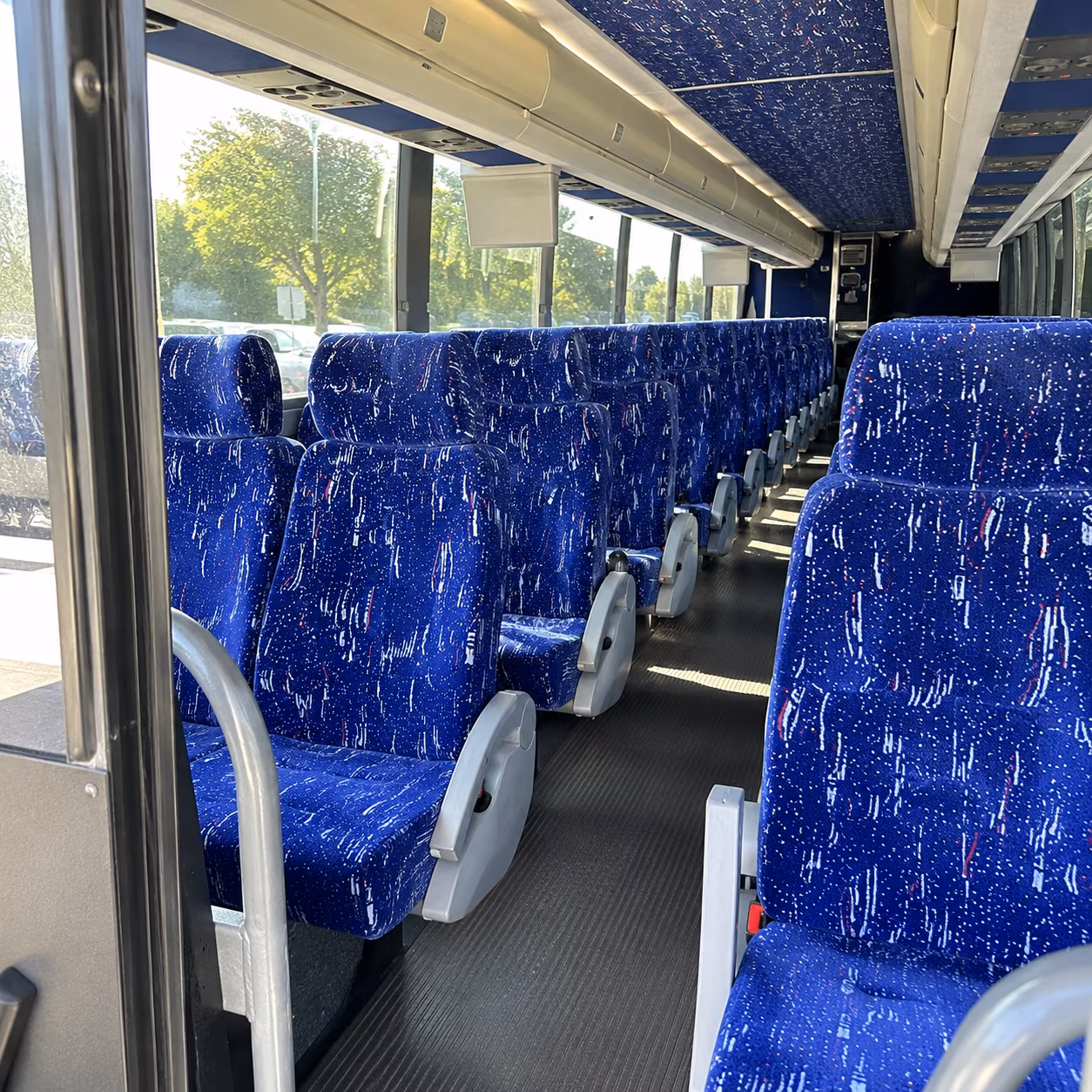 salem 50 passenger charter bus inside