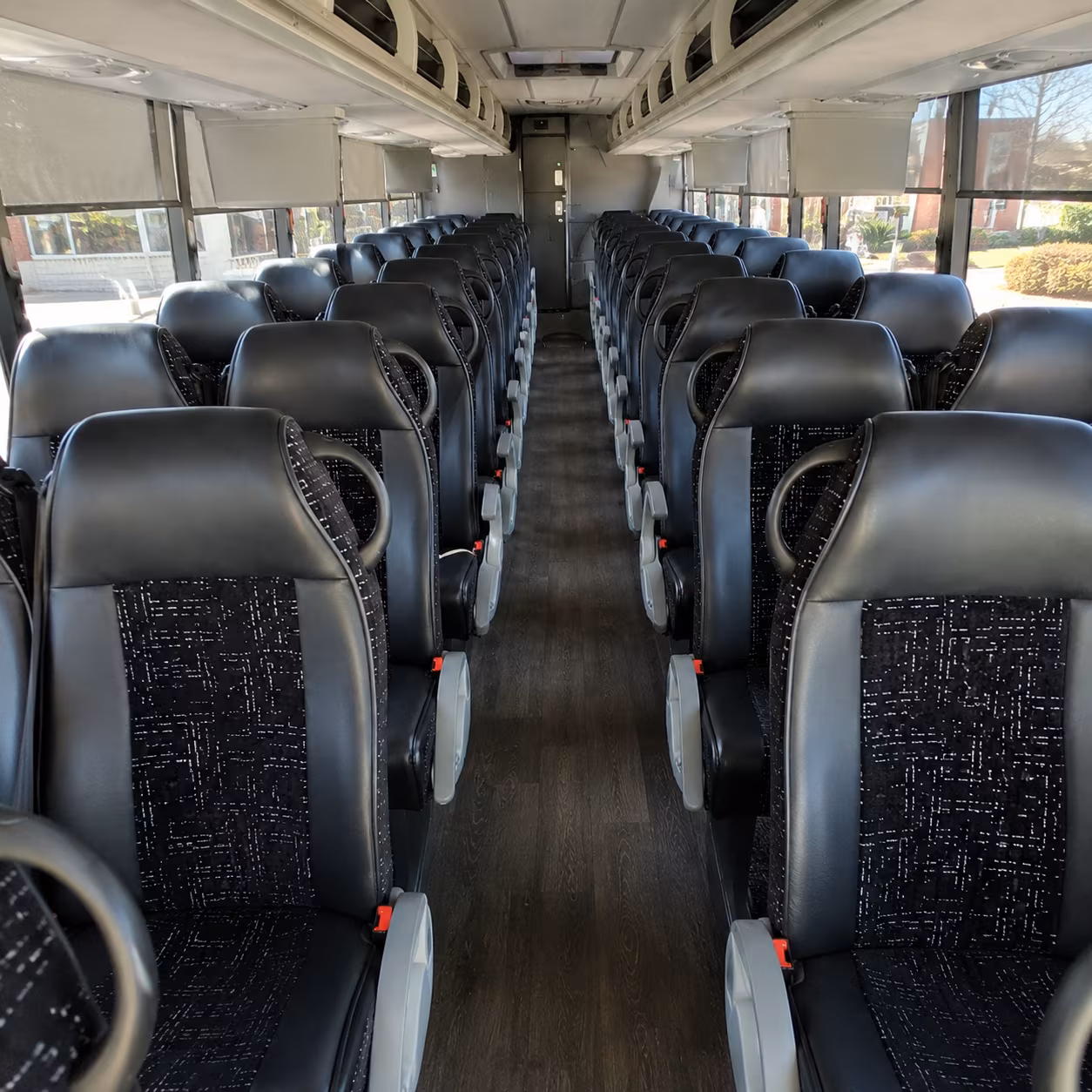 salem 54 passenger charter bus inside