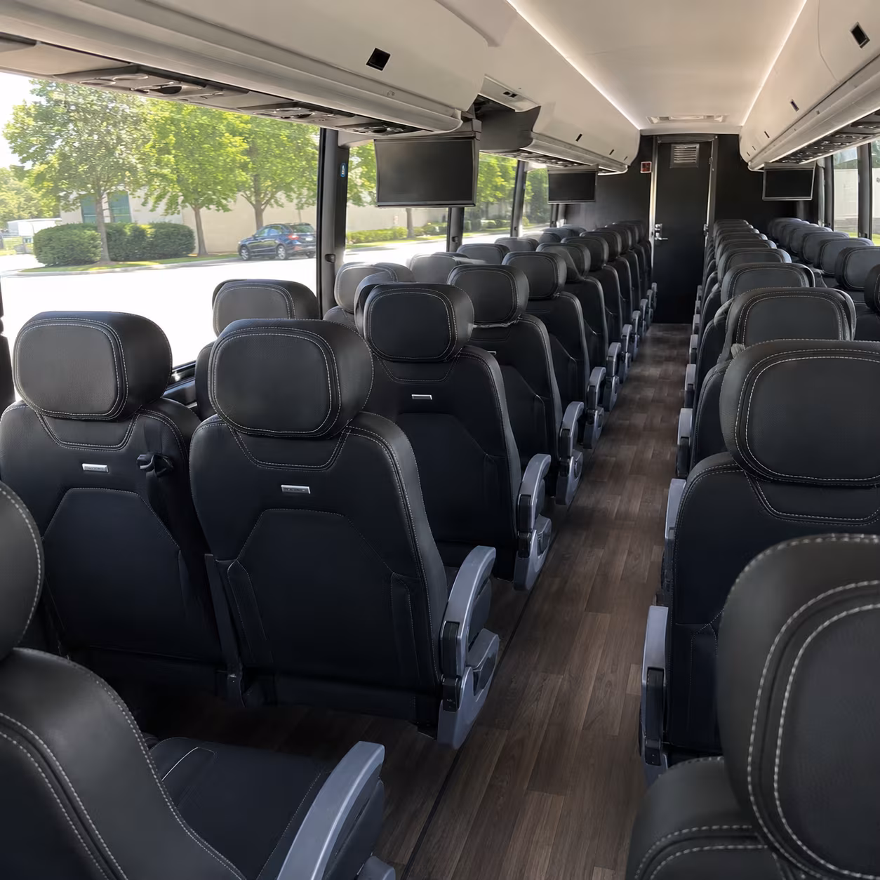 salem 56 passenger charter bus interior